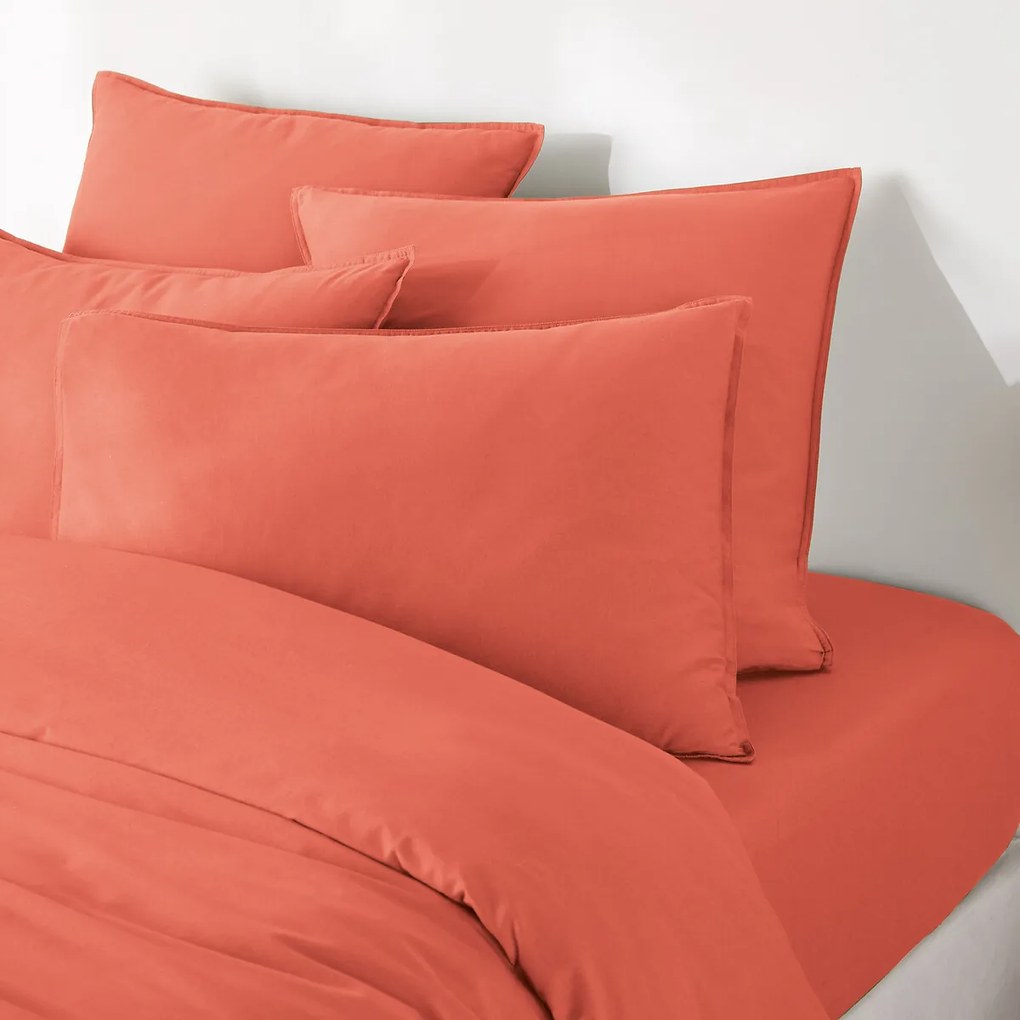 Effen kussensloop in gewassen katoen, Scenario