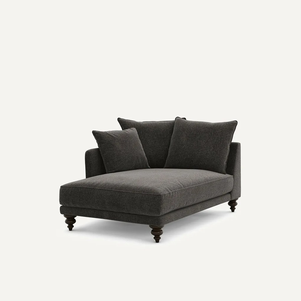 Chenille fluwelen longchair, Lazare