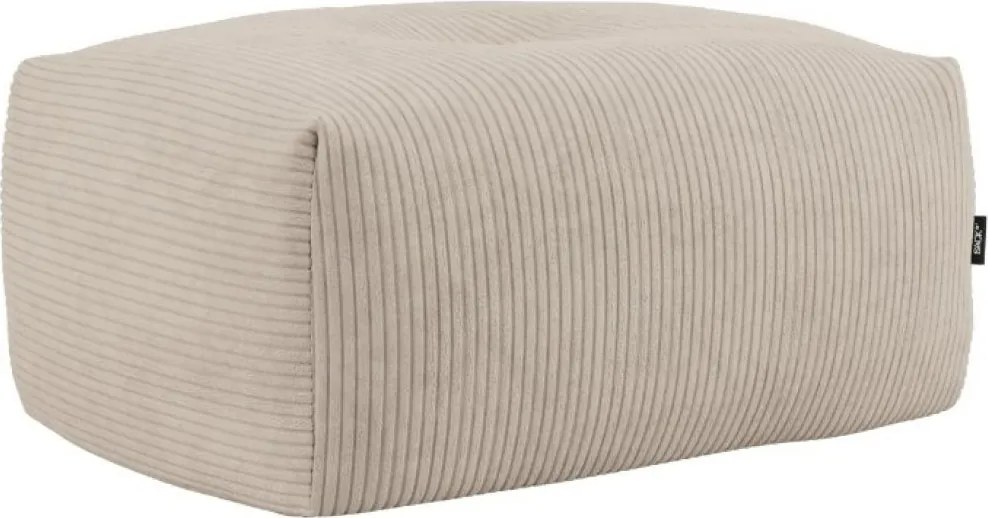 Soft Zitzak Indoor Pouf - Corduroy Beige