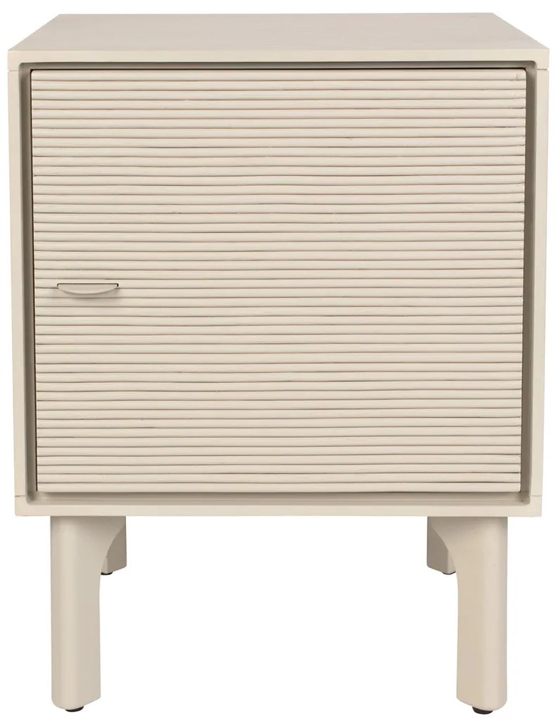 Zuiver Morning Beige Nachtkastje Met Ribbels - 45x40x58cm.