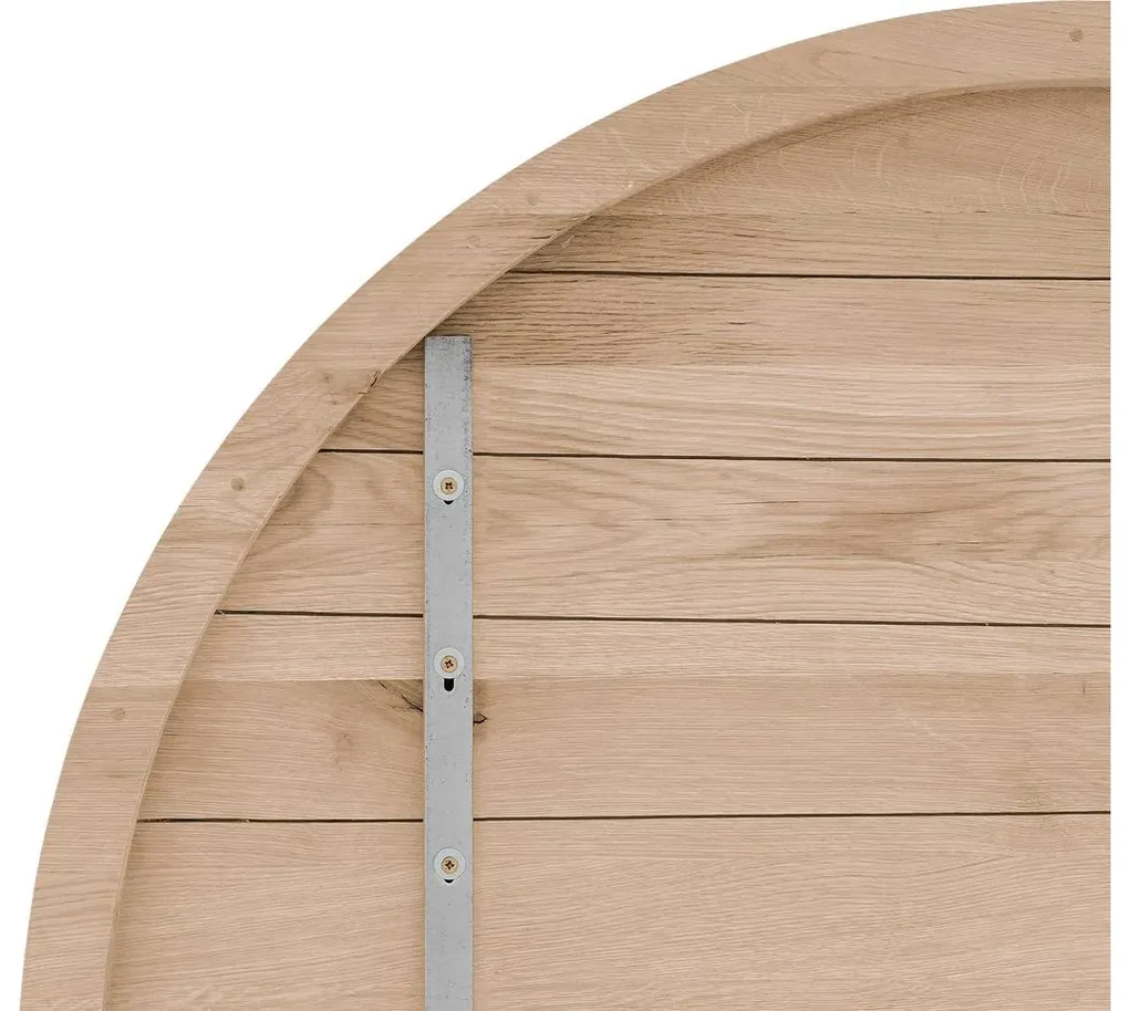 Goossens Eettafel Blade, Strak blad rond 110 x 110 cm 6 cm dik