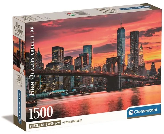 Puzzel Compact Box - East River at Dusk