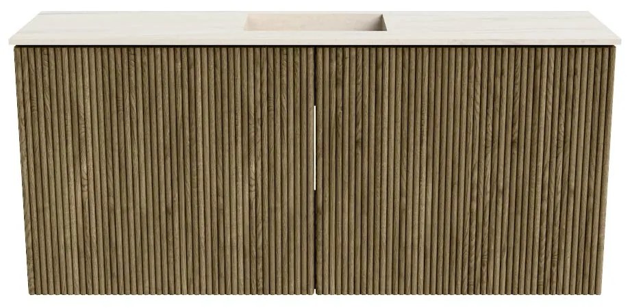 Mondiaz Joya DLux 90cm toiletmeubel dusk met wastafel faye midden zonder kraangat meli