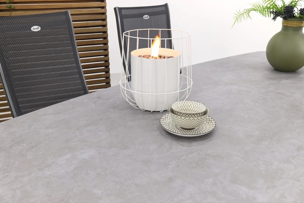 Hartman Salvatore/Benevento deens ovale verstelbare tuinset 240x110 cm.