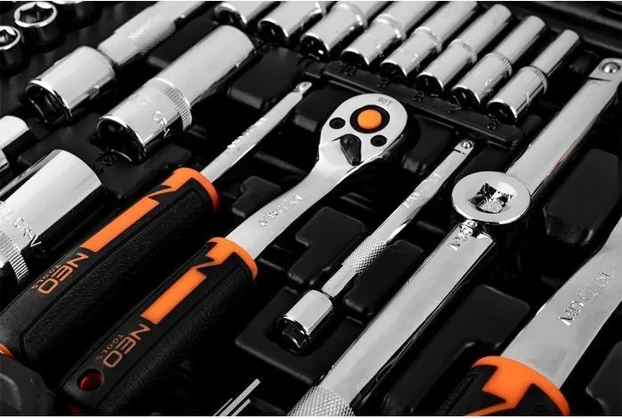 NEO Doppenset 1/4"-1/2"110 Delig 10-066