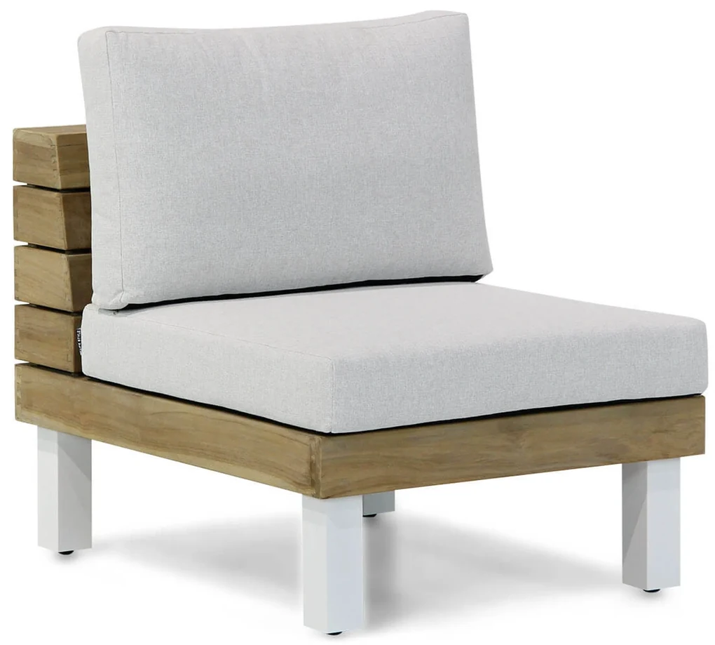 Hoek Hoek loungeset 6 personen Teak Old teak greywash Lifestyle Garden ...