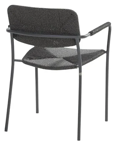 4 Seasons Outdoor stapelbare Bora tuinstoel antraciet SALE  Tuinstoel    antraciet weerbestendig