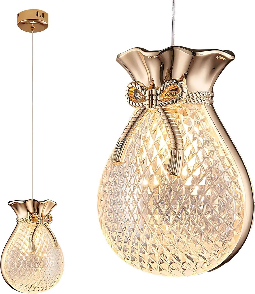 Hangende plafond lamp LHJ107-1CP light rose gold