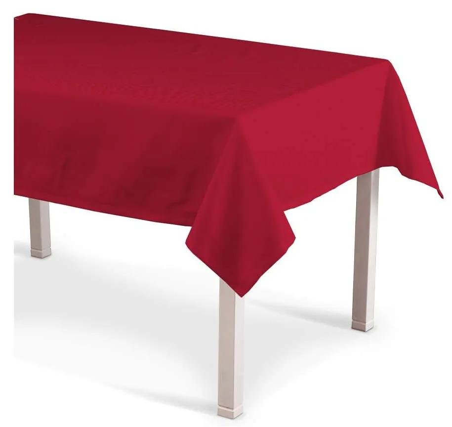 Dekoria Rechthoekig tafelkleed collectie Cotton Panama rood 130 × 130 cm