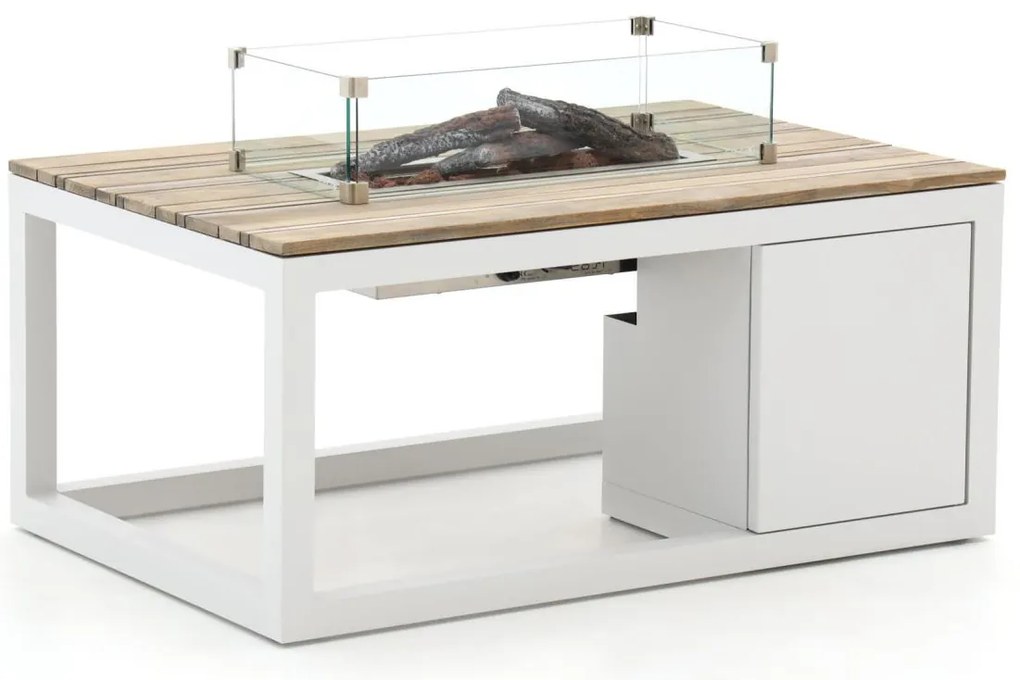 + 10% kassakorting | Vuurtafel Cosi | Rechthoekig  | Tuintafel Aluminium | 120x80cm | Kees Smit Tuinmeubelen