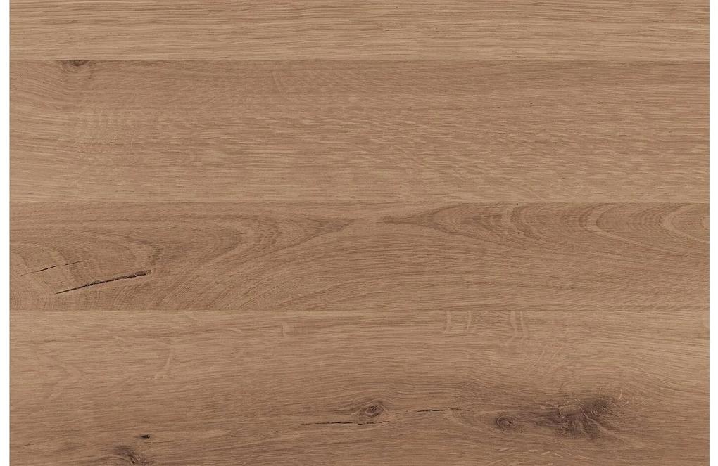 Goossens Salontafel Effect rechthoekig, hout eiken donkergrijs, stijlvol landelijk, 140 x 30 x 75 cm
