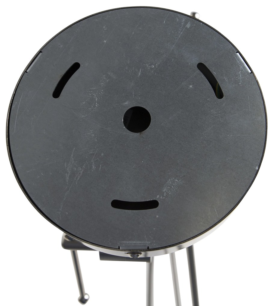 Hanglamp staal met plisse kappen crème 35 cm 2-lichts - Blitz