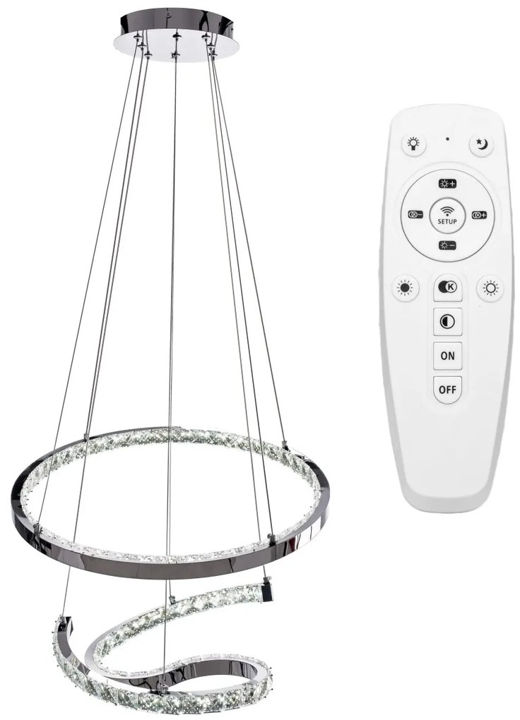KRISTAL HANGLAMP RING LED APP773-2CP