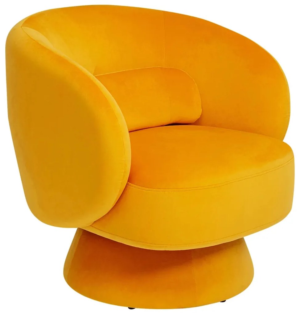 Kare Design Orion Yellow Draaibare Fauteuil Velvet