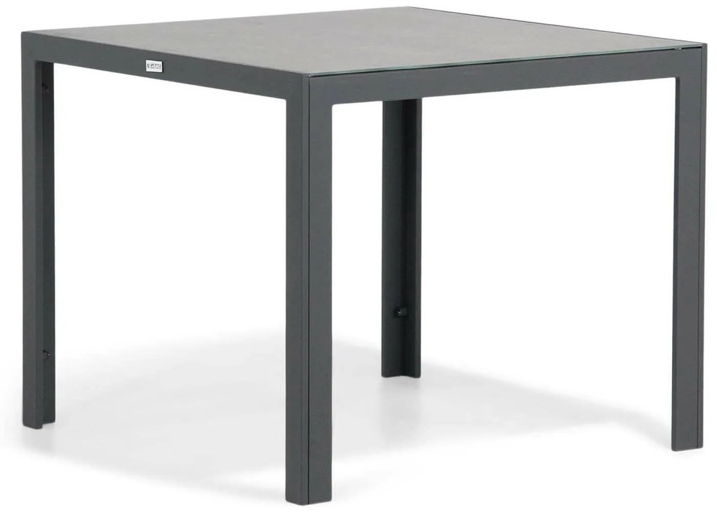 Tuinset 2 personen 90 cm Aluminium/textileen Grijs Lifestyle Garden Furniture Tirana/Varano
