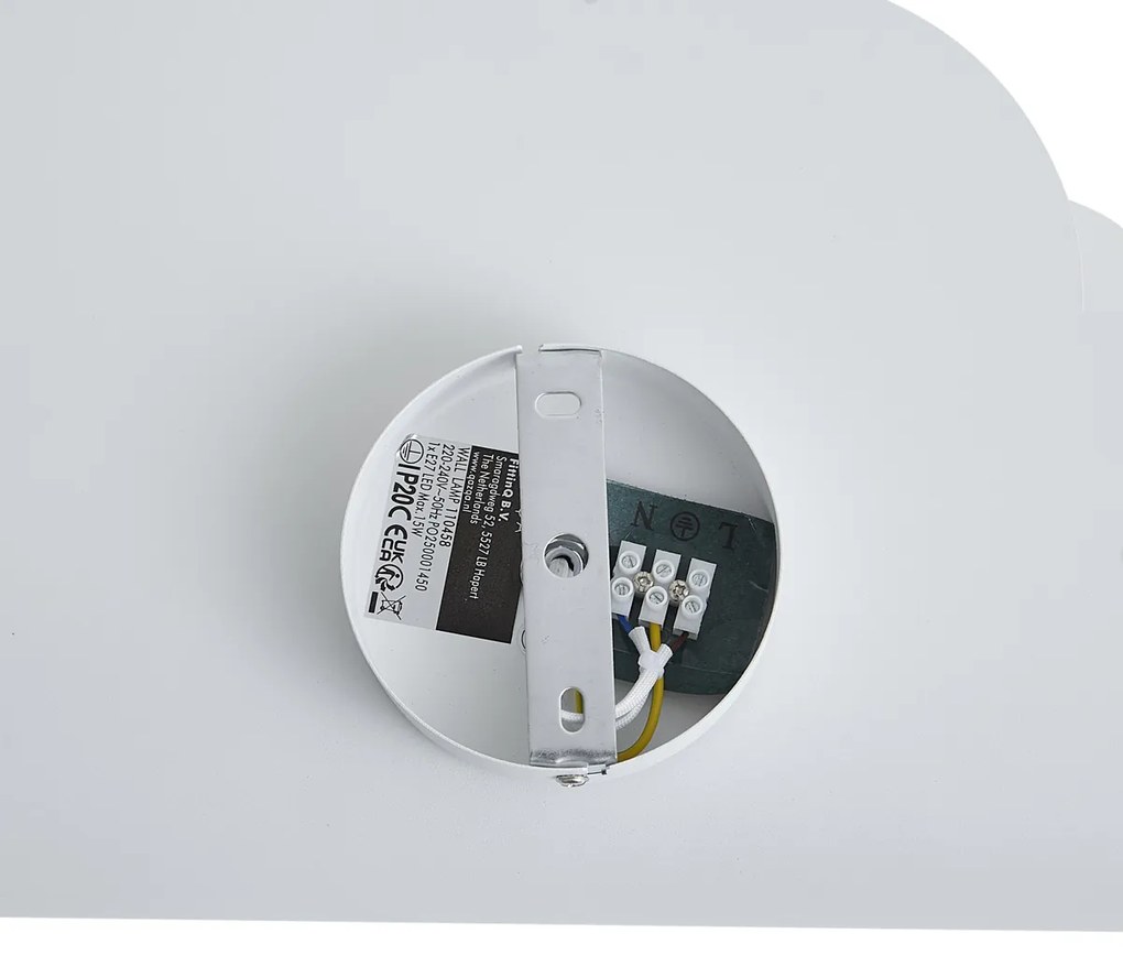 Kinder wandlamp wit wolk met zon - Cloudy