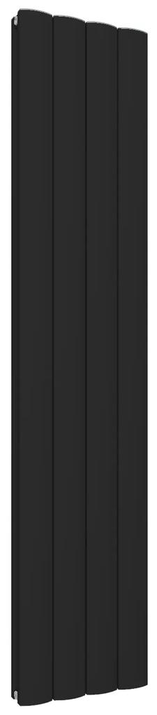 Eastbrook Guardia verticale aluminium radiator 180x37,5cm Mat zwart 1824 watt