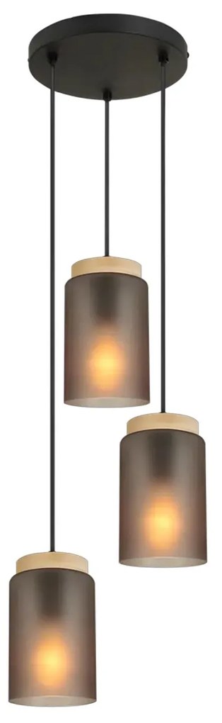 Hanglamp  APP1811-3CPR Frosted Grey