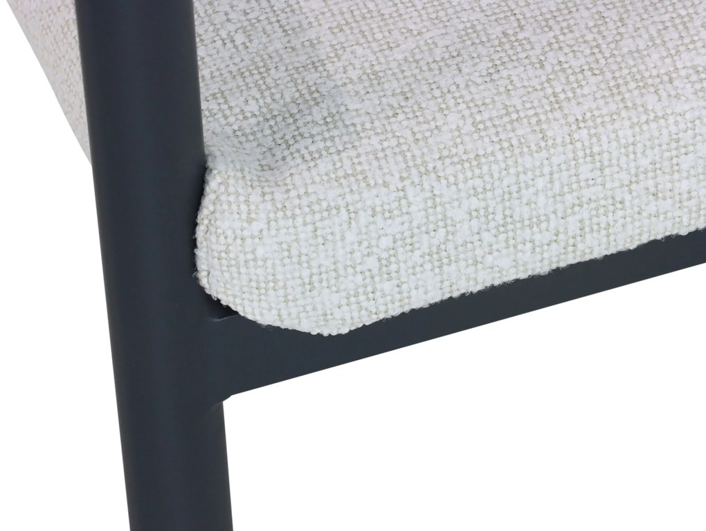 Tuinstoel stapelbaar Aluminium Grijs-antraciet Santika Mind