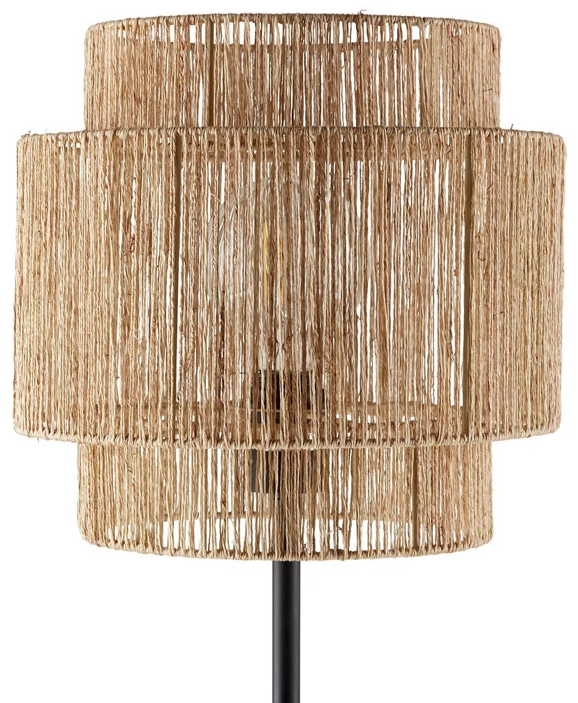 Staande lamp in ijzer en hennep, Yaku