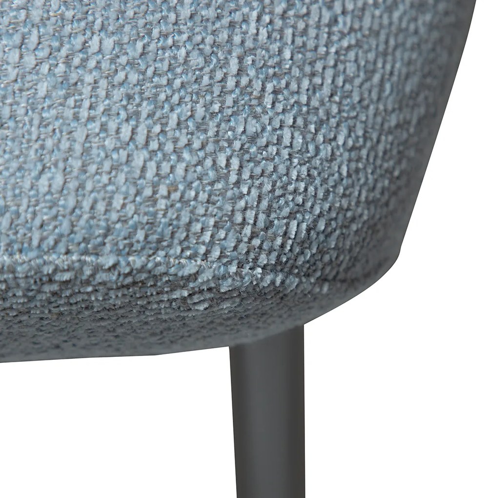 Dan-Form Glory Luxe Eetkamerstoel Blauw Boucle