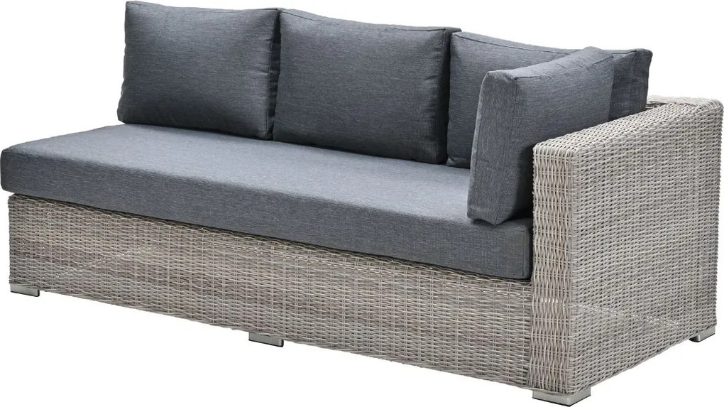 Garden Impressions Tennessee loungebank arm links vintage willow - texfiber