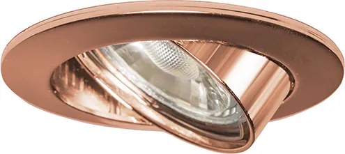 Smart inbouwspot koper kantelbaar incl. Wifi GU10 - Edu