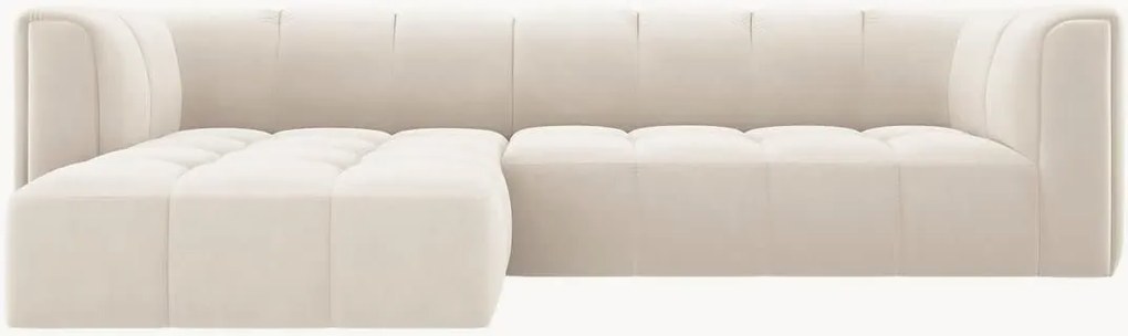 Modulaire hoekbank Francesca (3-zits) met fluwelen look