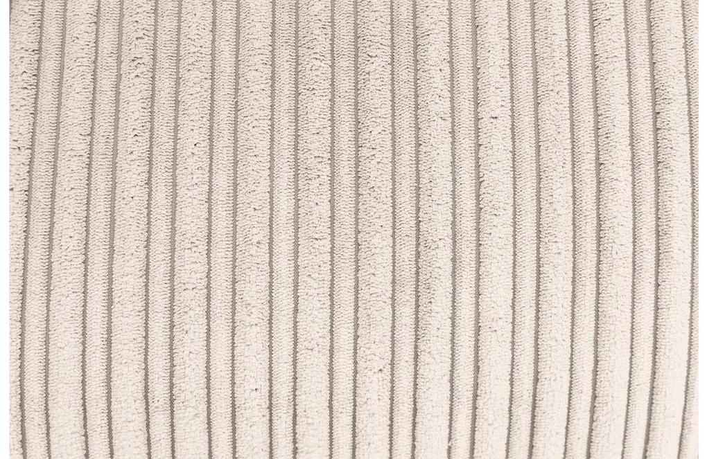 Goossens Bank Ravenia wit, stof, 2-zits, stijlvol landelijk met ligelement rechts
