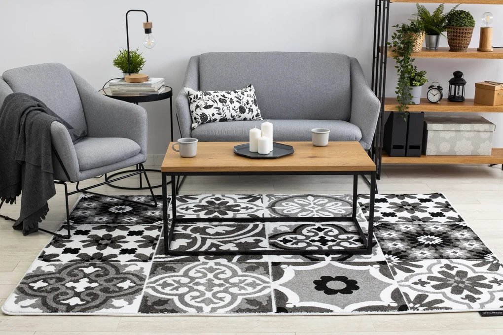 Tapijt ALTER Porto Bloemen , grijskleuring