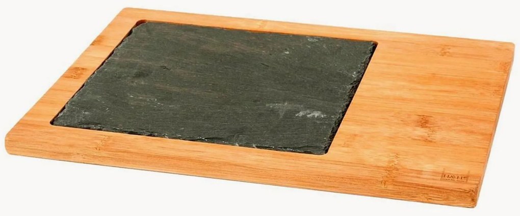 Snijplank Ardesia van bamboehout met bord