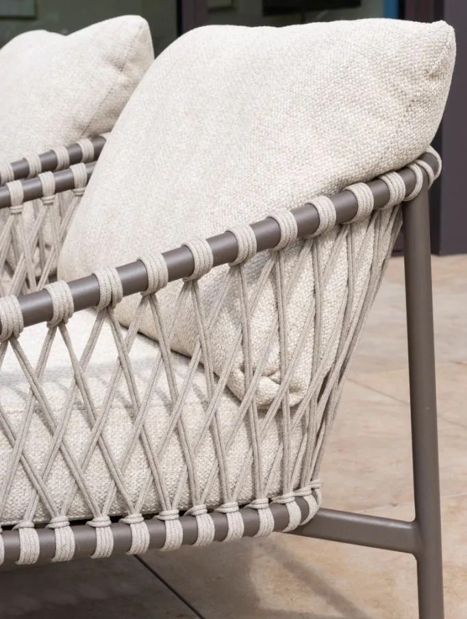4 Seasons Outdoor Allora loungestoel terre SALE Loungestoel   bruin weerbestendig