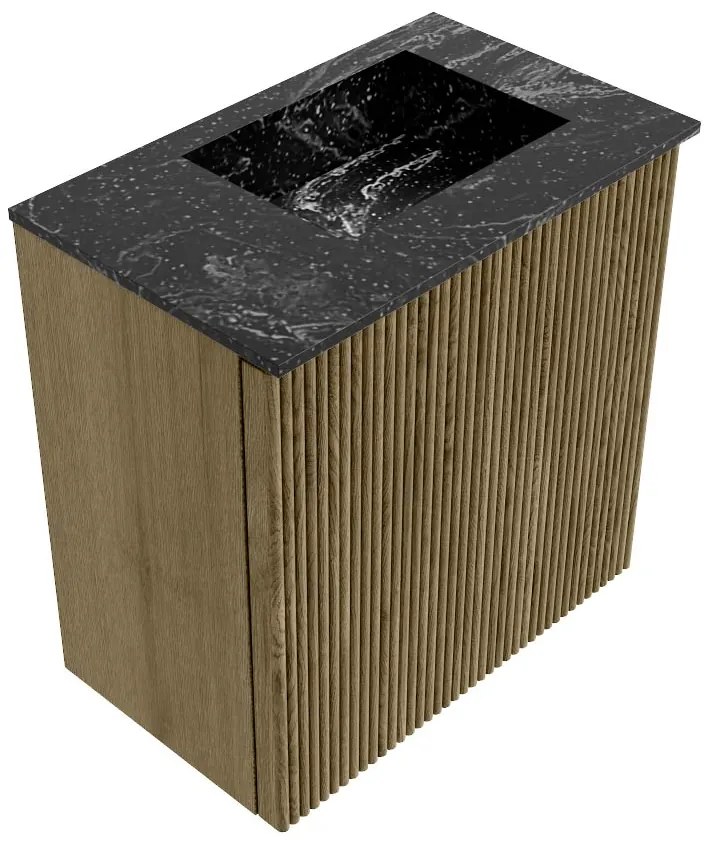 Mondiaz Joya DLux 40cm toiletmeubel dusk met wastafel faye rechts 1 kraangat lava