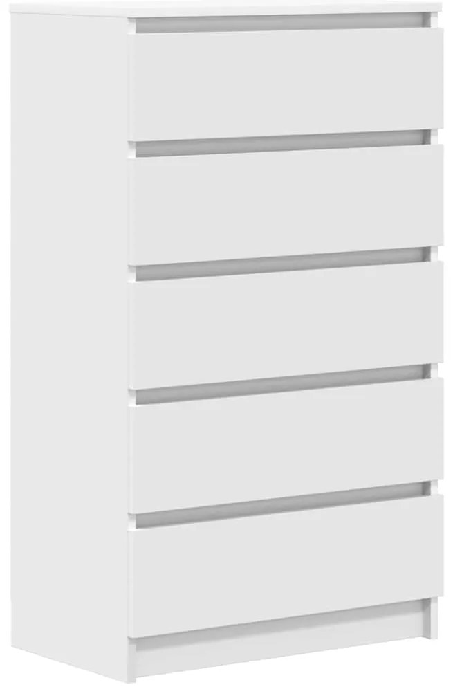 vidaXL Ladekast 60x36x103 cm bewerkt hout wit