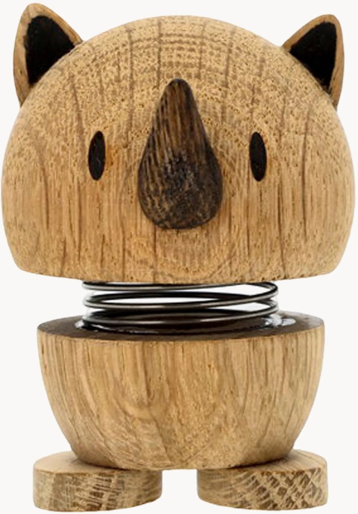 Decoratief object Rhino van eikenhout