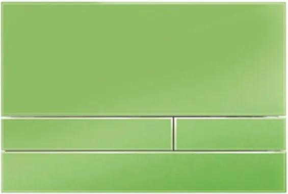 Rezi Modern bedieningsplaat glas DF met rechthoekige druktoetsen 261x174mm t.b.v de BB3650 serie appel groen BB3651M11GA