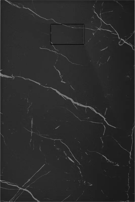 Mexen Hugo rechthoekige SMC douchebak 120 x 90 cm, zwarte steen - 42759012
