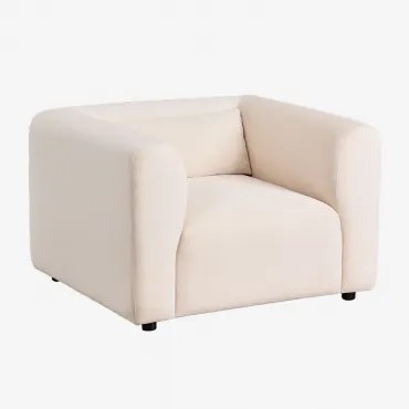 Pack Van 2 Gestoffeerde Fauteuils Fogler Corduroy Linnen Beige - Sklum