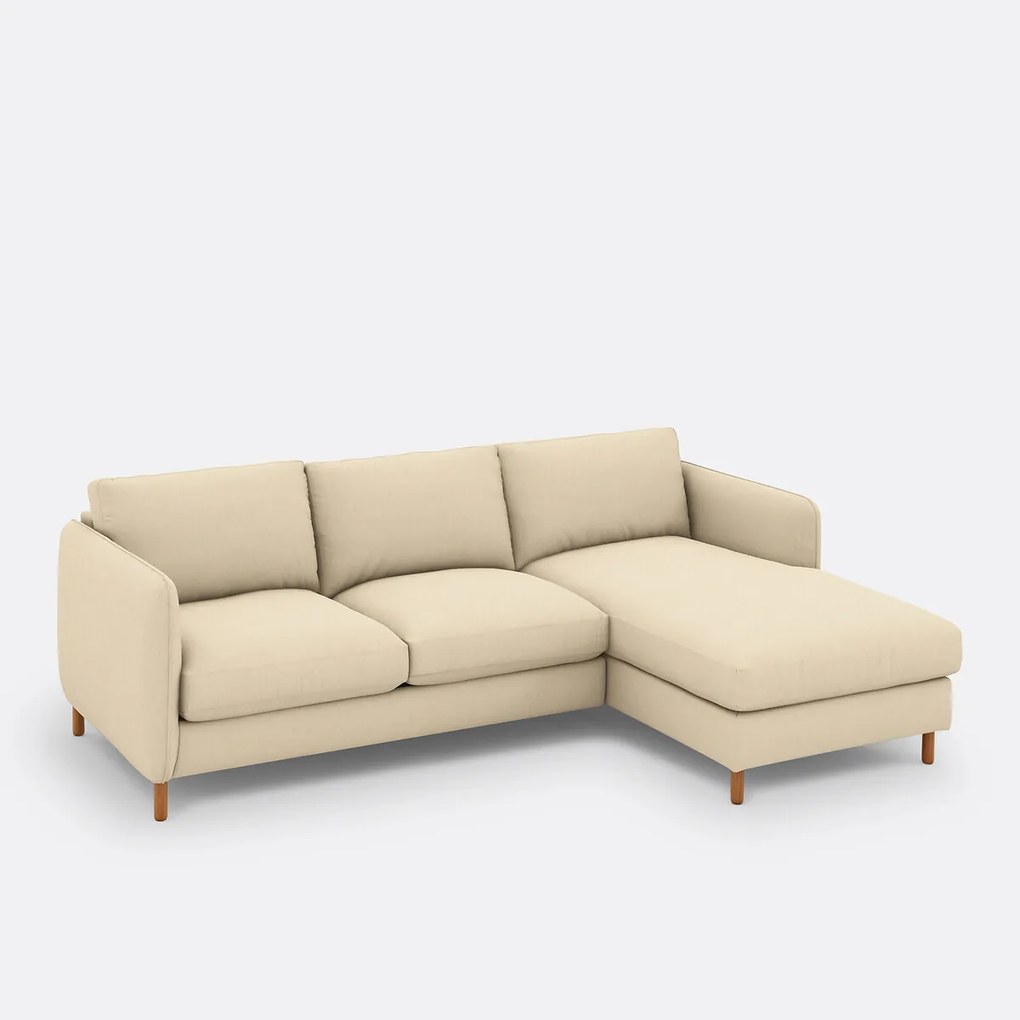 Katoen en linnen 4-zits hoekbank, Loméo