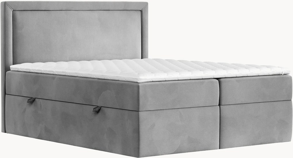 Handgemaakt fluwelen divan bed Rebecca met opbergruimte, H3