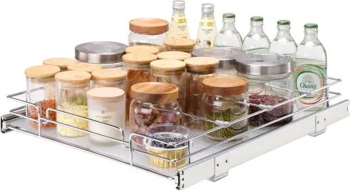 VEVOR Uitschuifbaar Kruidenrek (385x533x85 mm) Keukenkastje met Schuiflade Kruidenrek Keukenkastje Organizer Onderkastplank 415x563x185 mm (Installatieafmetingen)