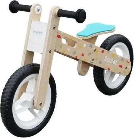 Soulet Houten Loopfiets Blauw - Fietsen - 84x36x51cm (LxBxH)