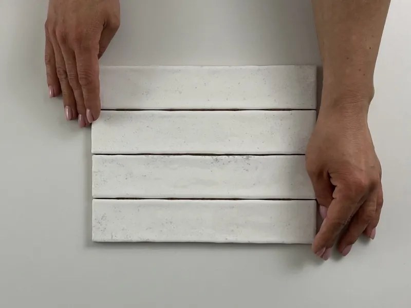 Jabo Kalon wandtegel wit 5x25cm glans