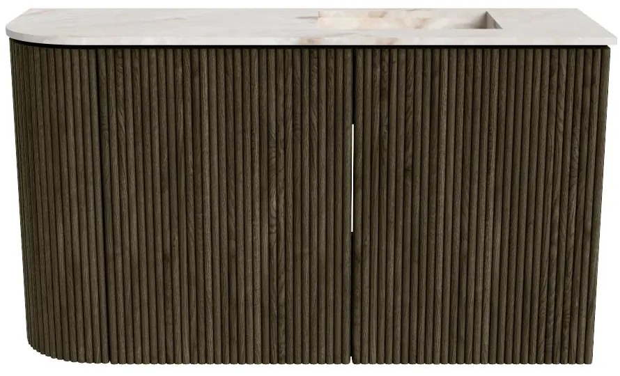 Mondiaz Joya DLux 70cm toiletmeubel ronding links shadow met wastafel faye rechts zonder kraangat frappe