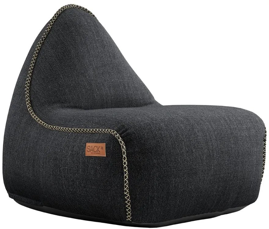 Cobana Lounge Chair & Pouf Outdoor - Zwart