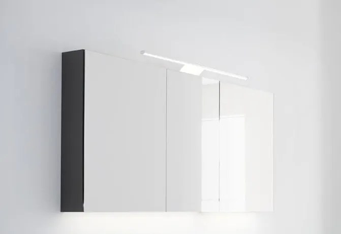 Basic spiegelkast - 140x70cm - antraciet mat
