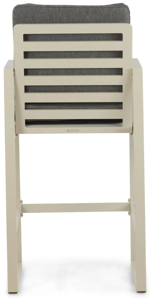 Barstoel Aluminium Taupe-naturel-bruin Lifestyle Garden Furniture Nuno