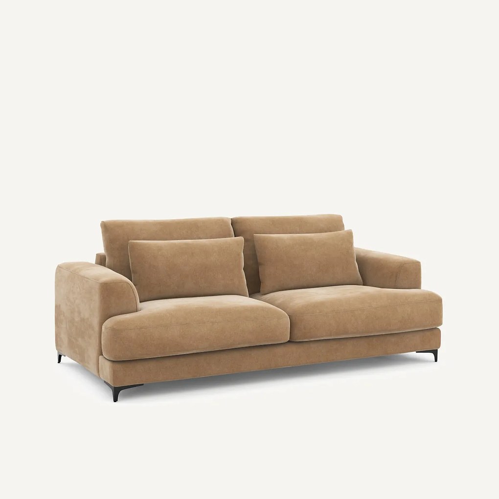 3-zits slaapbank stonewashed fluweel, Marsile