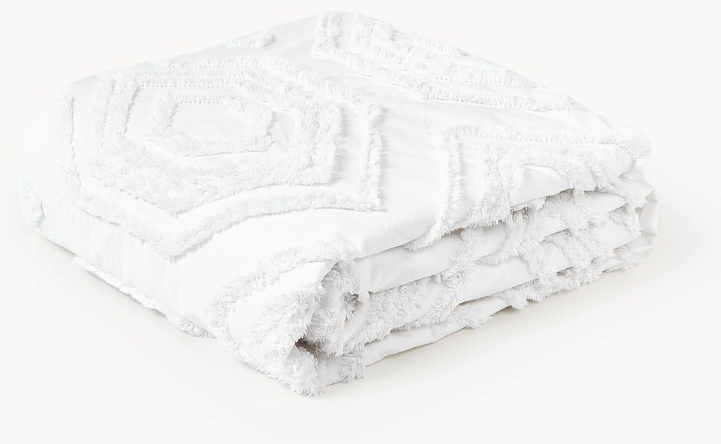 Bedsprei Faye met getufte decoratie