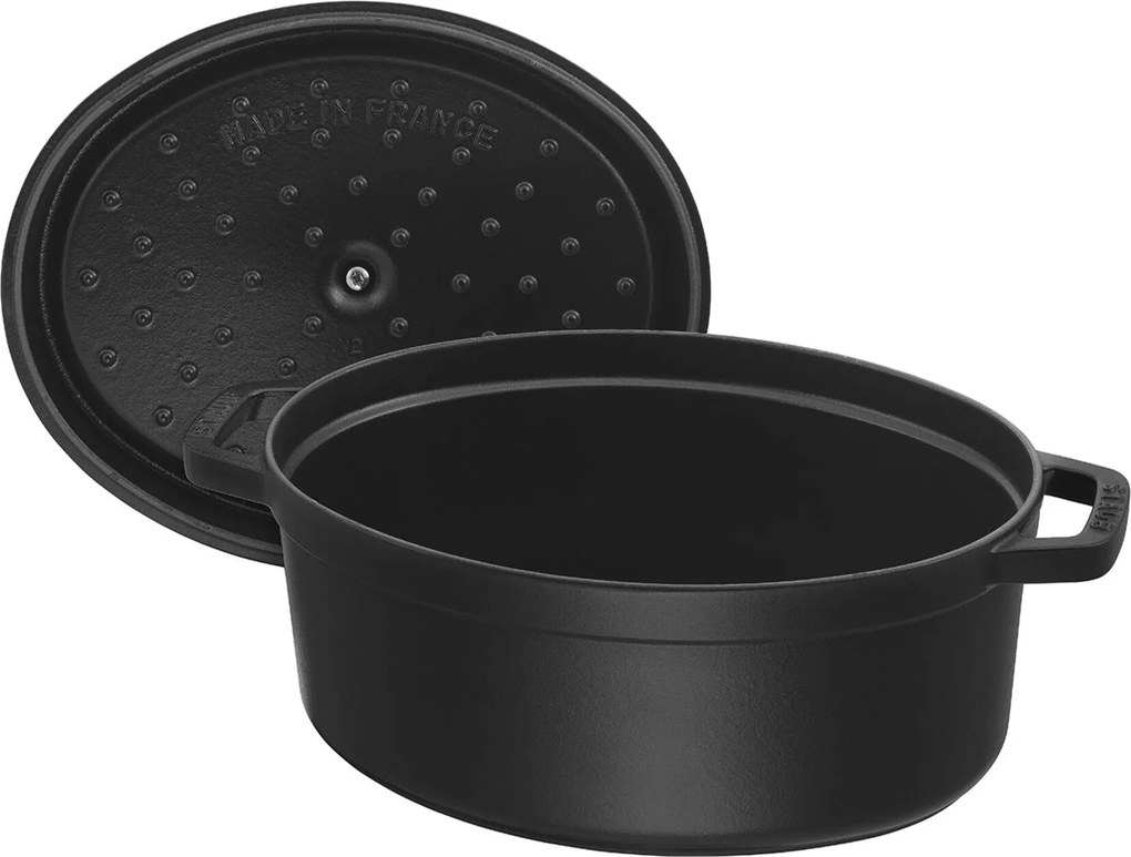 Staub La Cocotte Cocotte 33 cm / 6,75 l, Ovaal, Zwart - La Cocotte - Staub